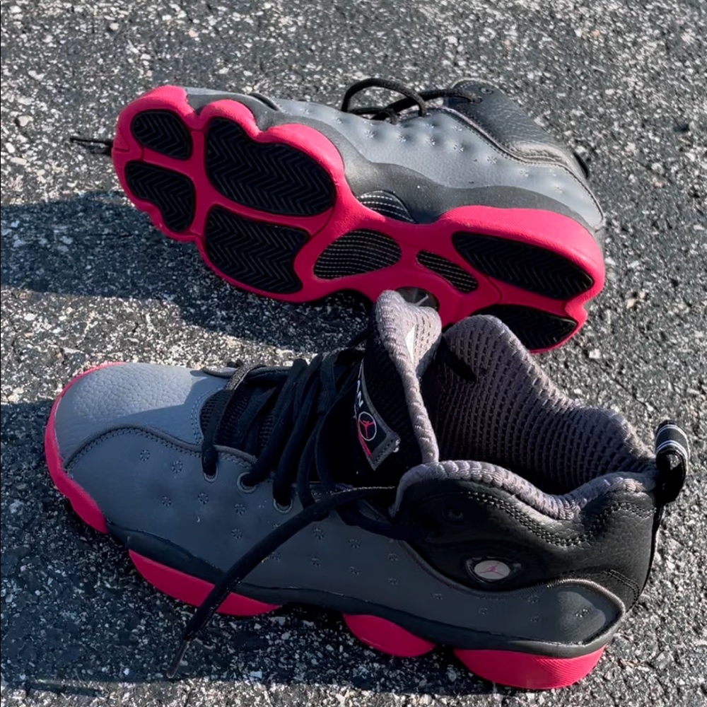 Pink, grey , black Jordan team 2